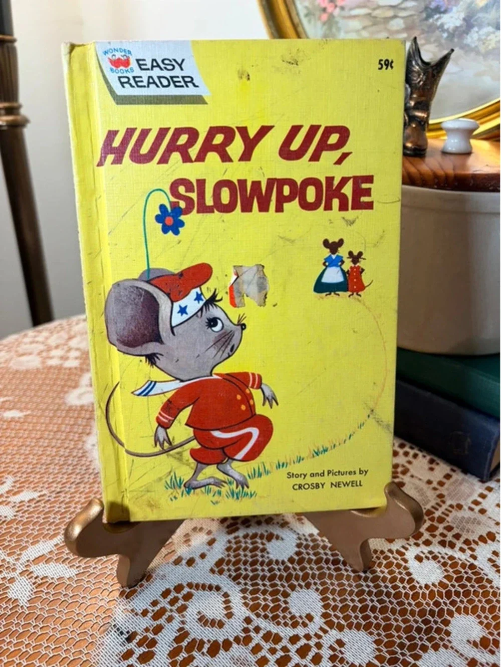 Vintage 1961 Hurry Up, Slowpoke Wonder Books Easy Reader